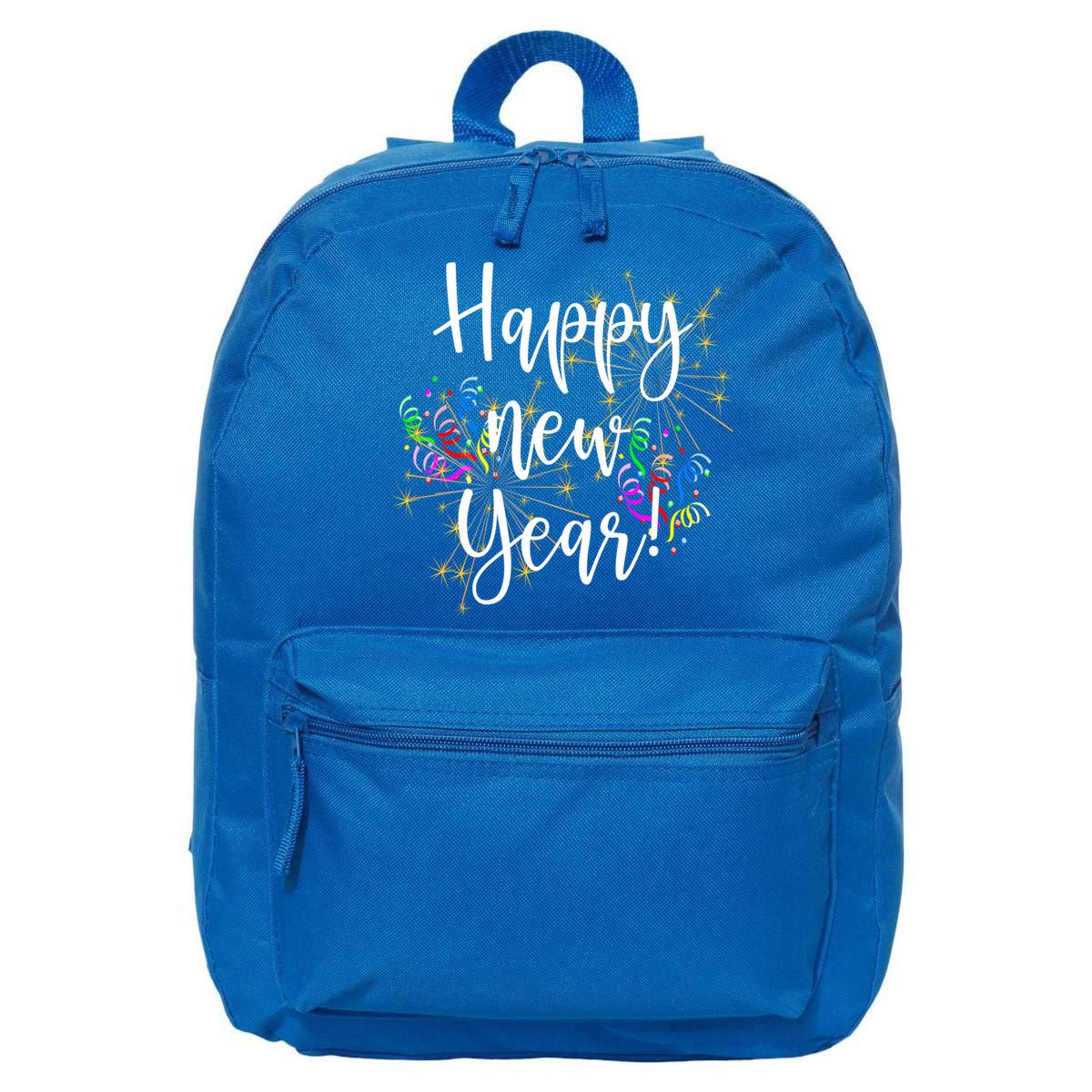 Happy New Year Day Eve Party Fireworks Confetti Costume Fun Gift 16 in Basic Backpack