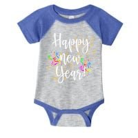 Happy New Year Day Eve Party Fireworks Confetti Costume Fun Gift Infant Baby Jersey Bodysuit