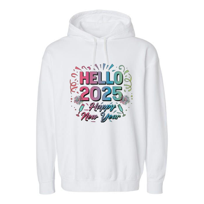 Happy New Year 2025 New Year Party Matching Family Garment-Dyed Fleece Hoodie