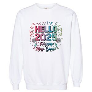 Happy New Year 2025 New Year Party Matching Family Garment-Dyed Sweatshirt