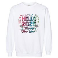 Happy New Year 2025 New Year Party Matching Family Garment-Dyed Sweatshirt