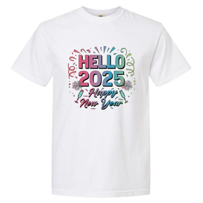 Happy New Year 2025 New Year Party Matching Family Garment-Dyed Heavyweight T-Shirt