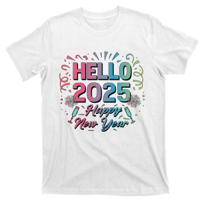 Happy New Year 2025 New Year Party Matching Family T-Shirt