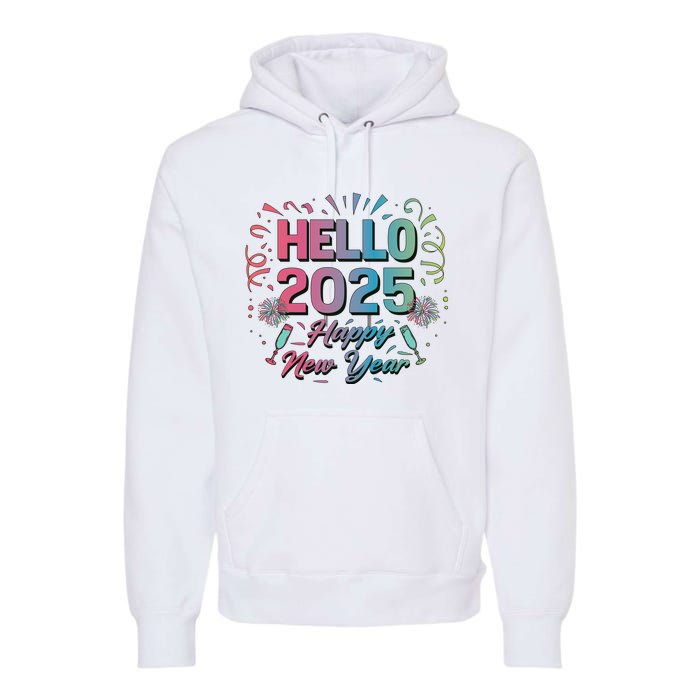 Happy New Year 2025 New Year Party Matching Family Premium Hoodie