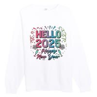 Happy New Year 2025 New Year Party Matching Family Premium Crewneck Sweatshirt