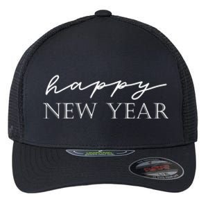 Happy New Year Happy New Year Cute Gift Flexfit Unipanel Trucker Cap