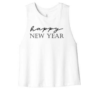 Happy New Year Happy New Year Cute Gift Women's Racerback Cropped Tank