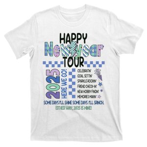 Happy New Year 2025 Funny Matching Group Family Team T-Shirt