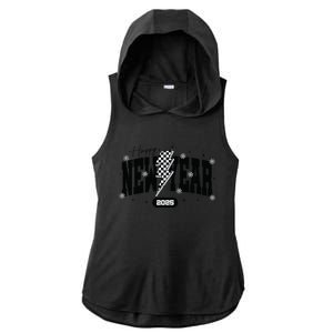 Happy New Year 2025 Funny Matching Group Family Team Ladies PosiCharge Tri-Blend Wicking Draft Hoodie Tank