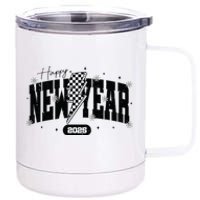 Happy New Year 2025 Funny Matching Group Family Team 12 oz Stainless Steel Tumbler Cup