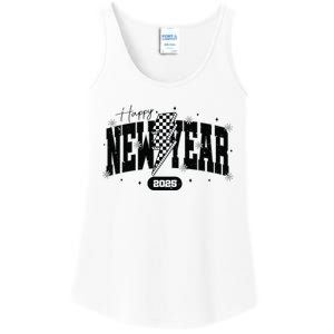 Happy New Year 2025 Funny Matching Group Family Team Ladies Essential Tank