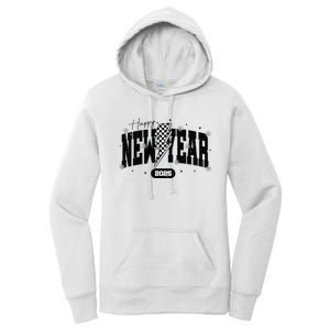 Happy New Year 2025 Funny Matching Group Family Team Women's Pullover Hoodie