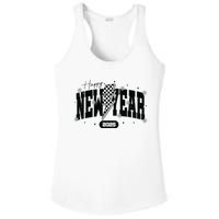 Happy New Year 2025 Funny Matching Group Family Team Ladies PosiCharge Competitor Racerback Tank