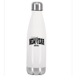 Happy New Year 2025 Funny Matching Group Family Team Stainless Steel Insulated Water Bottle