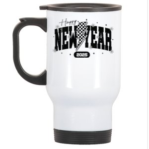 Happy New Year 2025 Funny Matching Group Family Team Stainless Steel Travel Mug