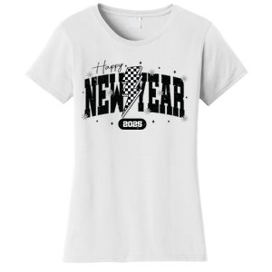 Happy New Year 2025 Funny Matching Group Family Team Women's T-Shirt