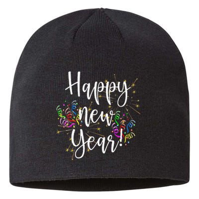 Happy New Year Day Eve Party Fireworks Confetti Costume Sustainable Beanie