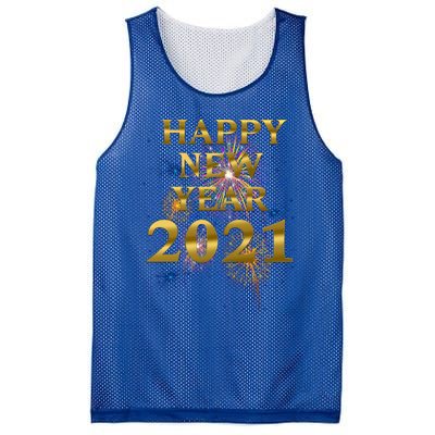 Happy New Year Nye Party Funny New Years Eve Fireworks Gift Mesh Reversible Basketball Jersey Tank