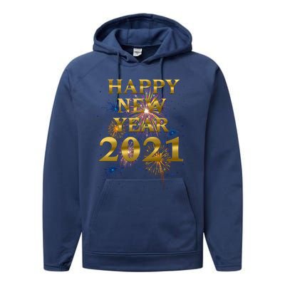 Happy New Year Nye Party Funny New Years Eve Fireworks Gift Performance Fleece Hoodie