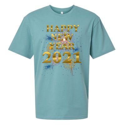 Happy New Year Nye Party Funny New Years Eve Fireworks Gift Sueded Cloud Jersey T-Shirt