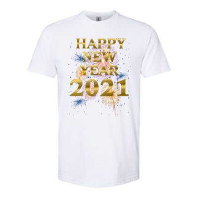 Happy New Year Nye Party Funny New Years Eve Fireworks Gift Softstyle CVC T-Shirt