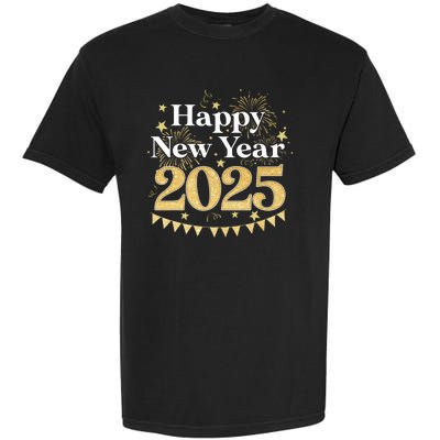 Happy New Year Party Loading 2025 Family Matching Fireworks Garment-Dyed Heavyweight T-Shirt