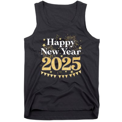 Happy New Year Party Loading 2025 Family Matching Fireworks Tank Top