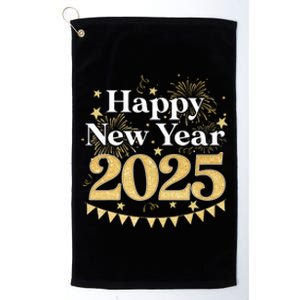 Happy New Year Party Loading 2025 Family Matching Fireworks Platinum Collection Golf Towel