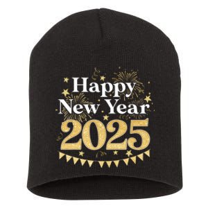 Happy New Year Party Loading 2025 Family Matching Fireworks Short Acrylic Beanie