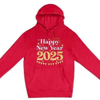 Happy New Year Party Loading 2025 Family Matching Fireworks Premium Pullover Hoodie