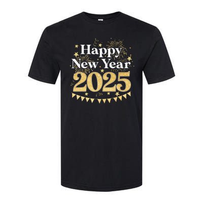 Happy New Year Party Loading 2025 Family Matching Fireworks Softstyle CVC T-Shirt