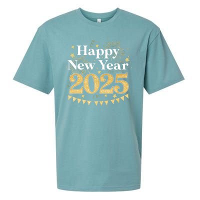 Happy New Year Party Loading 2025 Family Matching Fireworks Sueded Cloud Jersey T-Shirt