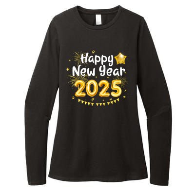 Happy New Year 2025 Family Reunion Party New Year Eve Womens CVC Long Sleeve Shirt