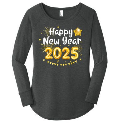 Happy New Year 2025 Family Reunion Party New Year Eve Women's Perfect Tri Tunic Long Sleeve Shirt