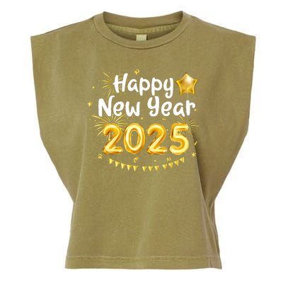 Happy New Year 2025 Family Reunion Party New Year Eve Garment-Dyed Women's Muscle Tee