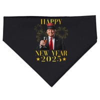 Happy New Year 2025 Funny Trump New Year New America USA-Made Doggie Bandana