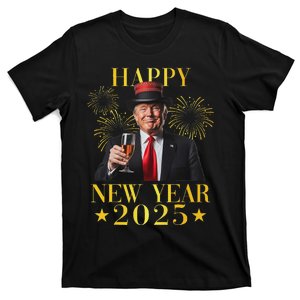 Happy New Year 2025 Funny Trump New Year New America T-Shirt