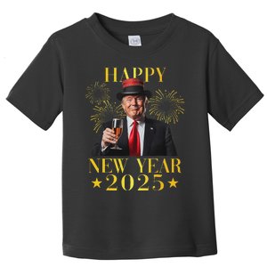 Happy New Year 2025 Funny Trump New Year New America Toddler T-Shirt