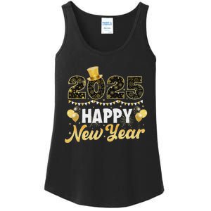 Happy New Year Eve Party 2025 Family Matching Fireworks Ladies Essential Tank