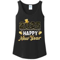 Happy New Year Eve Party 2025 Family Matching Fireworks Ladies Essential Tank