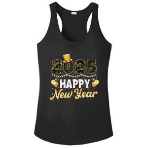 Happy New Year Eve Party 2025 Family Matching Fireworks Ladies PosiCharge Competitor Racerback Tank