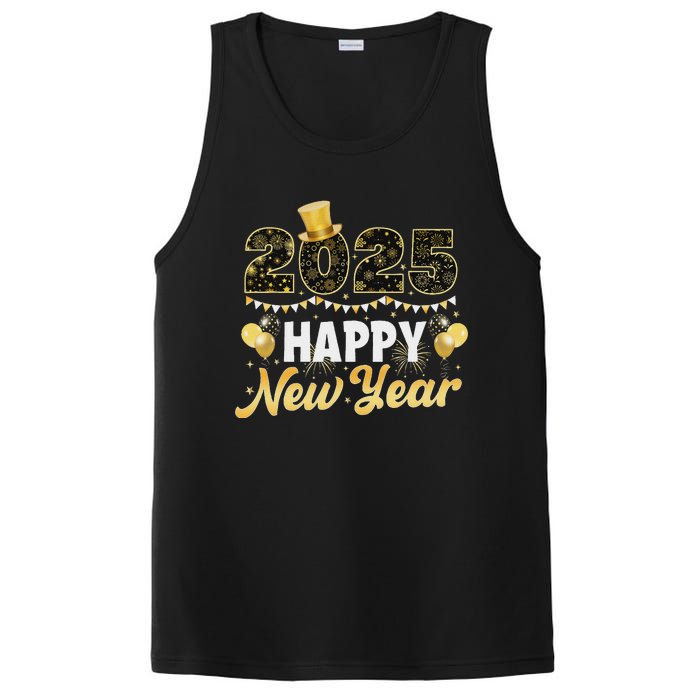 Happy New Year Eve Party 2025 Family Matching Fireworks PosiCharge Competitor Tank