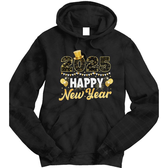 Happy New Year Eve Party 2025 Family Matching Fireworks Tie Dye Hoodie