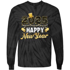 Happy New Year Eve Party 2025 Family Matching Fireworks Tie-Dye Long Sleeve Shirt