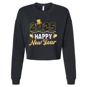 Happy New Year Eve Party 2025 Family Matching Fireworks Cropped Pullover Crew