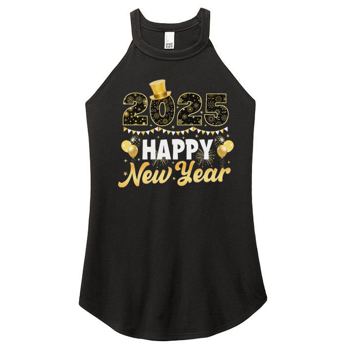 Happy New Year Eve Party 2025 Family Matching Fireworks Women's Perfect Tri Rocker Tank