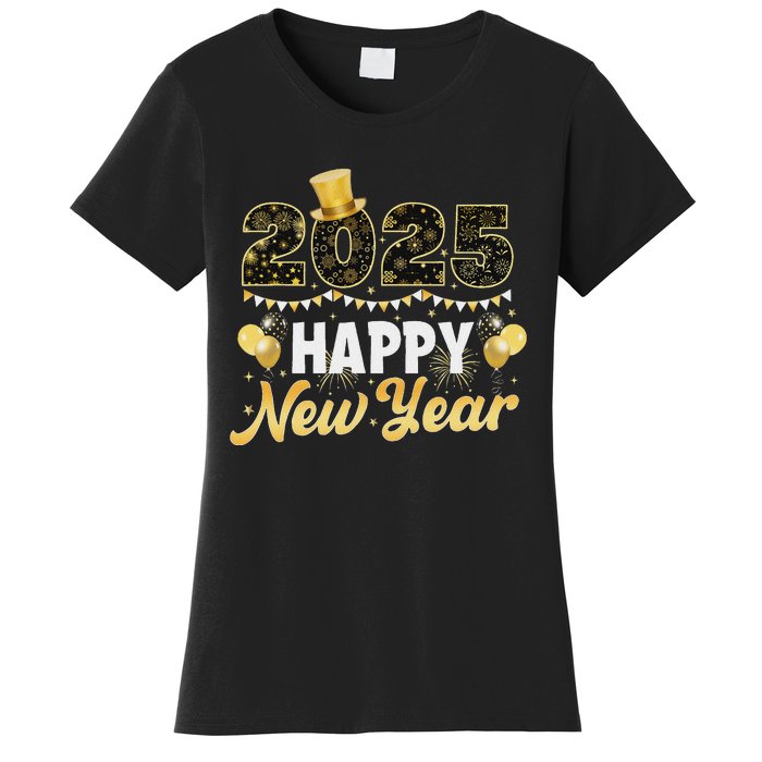 Happy New Year Eve Party 2025 Family Matching Fireworks Women's T-Shirt