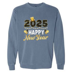 Happy New Year Eve Party 2025 Family Matching Fireworks Garment-Dyed Sweatshirt