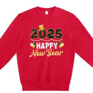 Happy New Year Eve Party 2025 Family Matching Fireworks Premium Crewneck Sweatshirt