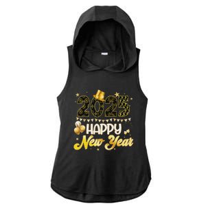 Happy New Year Party 2025 Ballon Family Matching Ladies PosiCharge Tri-Blend Wicking Draft Hoodie Tank